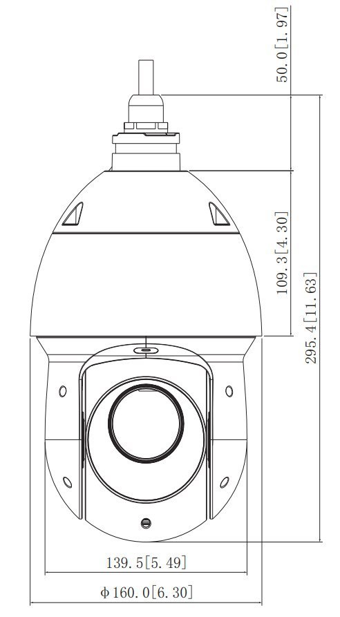 KAMERA HD-CVI SZYBKOOBROTOWA ZEWNĘTRZNA SD49225-HC-LA - 1080p 4.8 ... 120 mm DAHUA
