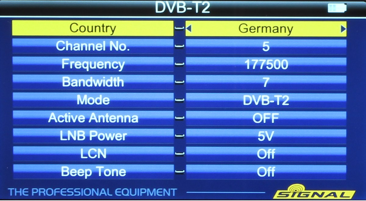 UNIWERSALNY MIERNIK WS-6980 DVB-T/T2 DVB-S/S2 DVB-C SIGNAL