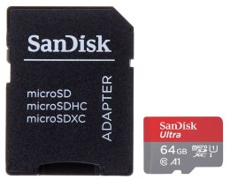 KARTA PAMIĘCI SD-MICRO-10/64-SAND microSD UHS-I, SDXC 64 GB SANDISK