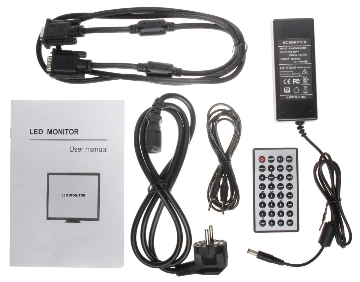 MONITOR VGA, 2XVIDEO, HDMI, AUDIO, PILOT VMT-195M 19 " VILUX