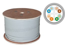 Kabel F/UTP kat.6 PVC 4x2x23AWG Eca 500m 25 lat gwarancji, badanie jakości laboratorium INTERTEK (USA) ALANTEC