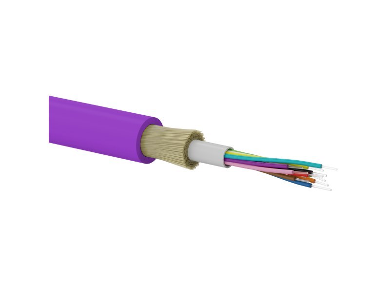 Kabel światłowodowy OM4 B2ca U-DQ(ZN)BH uniwersalny trudnopalny "FireHardy" MM 24G 50/125 LSOH ALANTEC