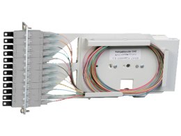 Kaseta światłowodowa 6xLC Duplex MM 50/125 OM2, do panela 3U przystosowana do spawania ALANTEC