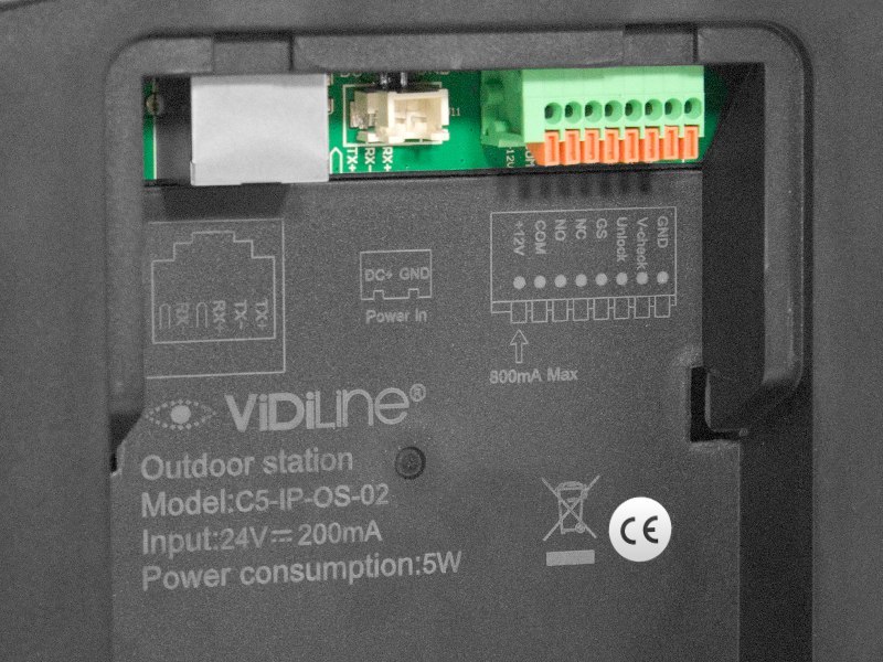 Wideodomofon IP 10-rodzinny VidiLine C5-IP