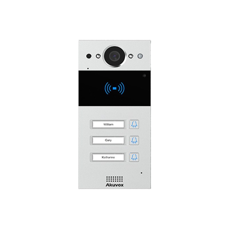 Akuvox - Zestaw wideodomofonowy 3-rodzinny x3 SIP