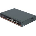 Switch 16 portów PoE + 2 porty Uplink 1000Mb/s +SFP VidiLine