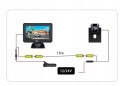 Bezprzewodowy Zestaw Cofania Monitor 5" IPS + Kamera Cofania BUS TIR VAN KAMPER 12-24V