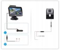 Bezprzewodowy Zestaw Cofania Monitor + 2x Kamera Cofania 12-36V