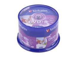 DVD+R VERBATIM 4,7 GB 16x PRINT. AZO FULL CAKE 50szt.