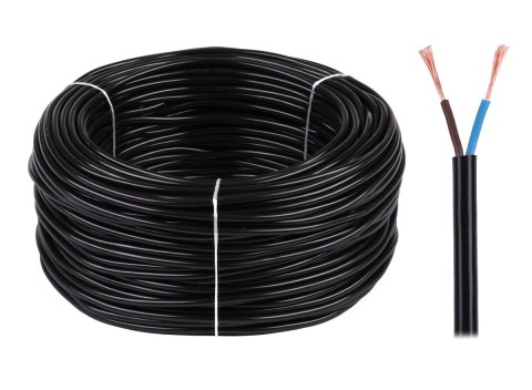 Kabel elektryczny OMY 2x1 300/300V czarny