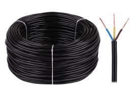 Kabel elektryczny OMY 3x1 300/300V czarny