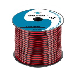 Kabel głośnikowy CCA 0.50mm czarno-czerwony