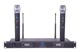 Mikrofon PLL-200 UHF 2 kanały (2 mikrofony do ręki)