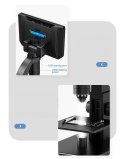 Mikroskop cyfrowy LCD 12Mpix 2000x 7" Inskam 315