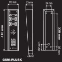 Domofon Wielorodzinny GSM BENINCA-GSM-PLUSK4 z klawiaturą