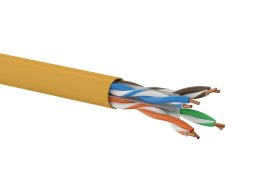 Kabel U/UTP kat.6 LSOH 4x2x23AWG B2ca 500m (POMARAŃCZOWA powłoka) 25 lat gwarancji, badanie jakości INTERTEK (USA) ALANTEC