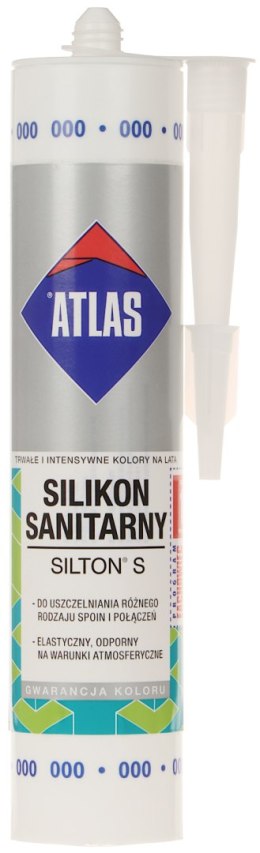 SILIKON SANITARNY SIL-S280-T/ATLAS SILTON S KARTUSZ 280 ml BEZBARWNY
