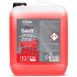 Silny koncentrat do mycia sanitariatów glazury wanien muszli pisuarów umywalek CLINEX PROFIT Sanit 5L