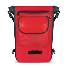 Wodoodporny plecak na bagażnik rowerowy torba rowerowa 2w1 23l czerwony