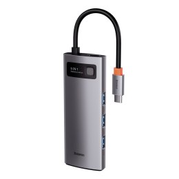 Multifunkcjonalny HUB USB 5w1 USB-C PD 100W HDMI szary
