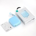 Powerbank 10000mAh Jelly Series 22.5W z kablem USB-C niebieski