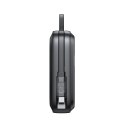Powerbank indukcyjny 10000mAh Icy Series 22.5W z kablem USB-C czarny