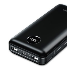 Lekki powerbank 20000mAh PD 45W 2x USB 1x USB-C - czarny