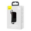 Powerbank 10000mAh USB USB-C iPhone Lightning + kabel USB-C - czarny