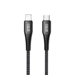 Kabel MFI przewód do iPhone USB-C - Lightning 2.1A 1.8m czarny