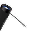 Bezprzewodowy głośnik Bluetooth 5.0 AUX karta TF światła LED RGB czarny