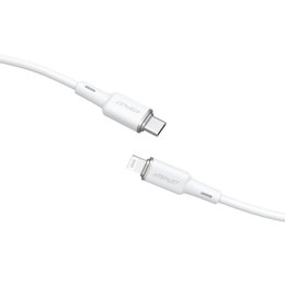 Kabel przewód do iPhone MFI USB-C - Lightning 30W 3A 1.2m biały