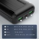 Powerbank 20000mAh Power Delivery 20W Quick Charge 3.0 2x USB USB-C czarny