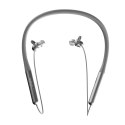 Sportowe słuchawki bezprzewodowe dokanałowe Bluetooth srebrny