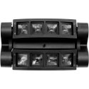 Oświetlenie sceniczne etradowe CON.LED-110 ruchoma głowa Spider 8 LED 27W RGBW