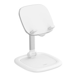 Regulowany stojak podstawka na tablet i telefon Seashell Series biały