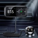 Transmiter FM bezprzewodowy Bluetooth z ładowarką S-16 Overseas edition czarny