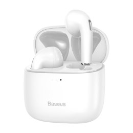 Bezprzewodowe słuchawki Bluetooth 5.0 TWS douszne wodoodporne IPX5 E8 biały