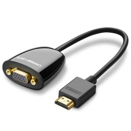 Przejściówka adapter przewód z HDMI męski do VGA żeński FHD czarny