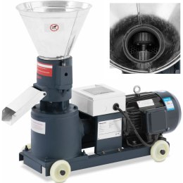 Peleciarka granulator maszyna do pelletu trocin paszy 2200 W 400 V 100 kg/h śr. 120 mm