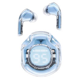 Słuchawki bezprzewodowe z etui T8 Bluetooth TWS jasnoniebieskie