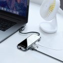 Adapter przejściówka HUB do MacBook i PC USB-C na 3x USB 3.0 HDMI RJ45 USB-C PD szary