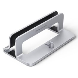 Pionowy stojak uchwyt podstawka na MacBooka laptopa tablet aluminium srebrny