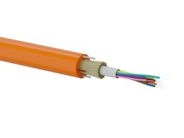 Kabel światłowodowy OS2 zewnętrzny DAC do bezpośredniego układania w ziemi, pomarańczowy SM 12J 9/125 G652D Fca PE ALANTEC
