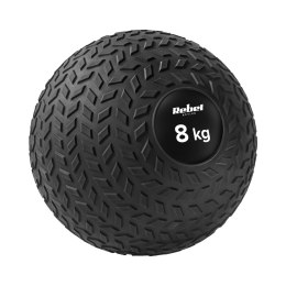Mała piłka lekarska do ćwiczeń rehabilitacyjna Slam Ball 23cm 8kg, REBEL ACTIVE