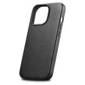 Pokrowiec etui z naturalnej skóry do iPhone 14 Pro Max MagSafe Case Leather czarny