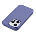 Pokrowiec etui z naturalnej skóry do iPhone 14 Pro MagSafe Case Leather jasno fioletowy