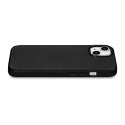Skórzane etui iPhone 14 Plus magnetyczne z MagSafe Litchi Premium Leather Case czarny