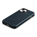Skórzane etui iPhone 14 Plus magnetyczne z MagSafe Oil Wax Premium Leather Case granatowy