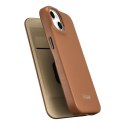 Skórzane etui iPhone 14 Plus z klapką magnetyczne MagSafe CE Premium Leather jasny brąz