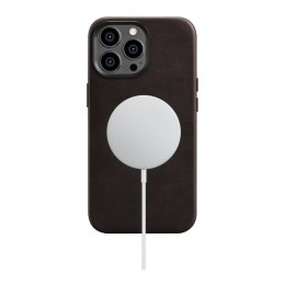 Skórzane etui iPhone 14 Pro Max magnetyczne z MagSafe Oil Wax Premium Leather Case brąz